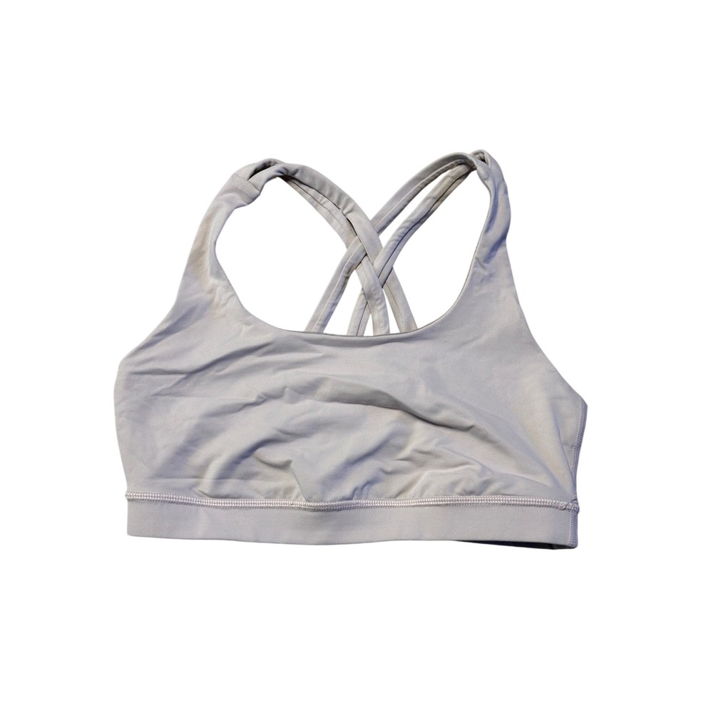 Lululemon Energy Bra Pale Pink Strappy Back Sports‎ Bra Size 6